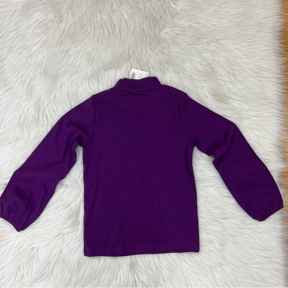 NWT!! Janie and Jack Purple Turtleneck with Embroidered Maltese Dog on Collar - Picture 3 of 11